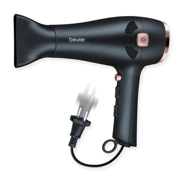 BEURER HC55 STYLE PRO hårtork med kabelupprullningsfunktion - Svart/koppar