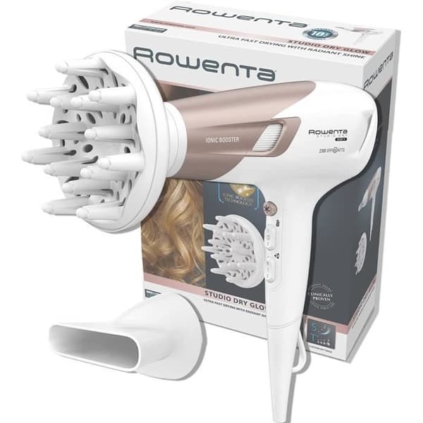 Rowenta Studio Dry CV5830 Hårtork 2300 W, Effiwatts teknologi Beige, Vit