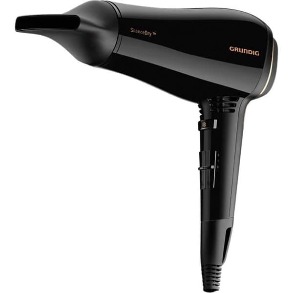 GRUNDIG HD 9680 Hårtork - Svart, Koppar - 1650 W - Stylingmunstycke - Luftjonisator