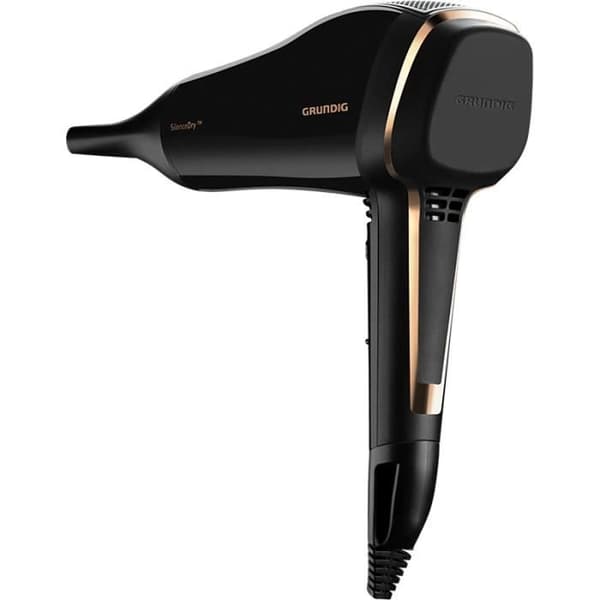 GRUNDIG HD 9680 Hårtork - Svart, Koppar - 1650 W - Stylingmunstycke - Luftjonisator