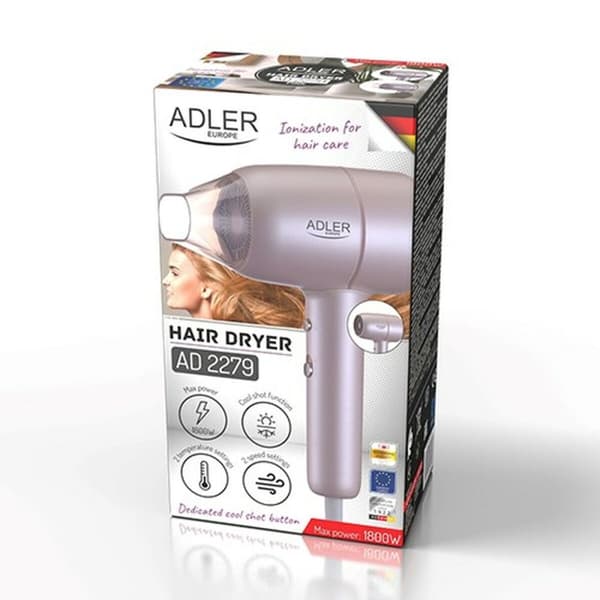 Hårtork Adler AD 2279p Rosa 1800 W