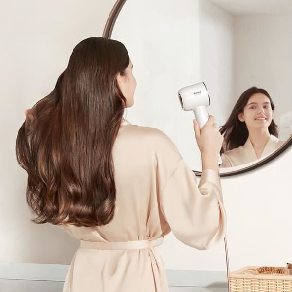 Kompakt hårtork - DREAME Hair Glory - Vit
