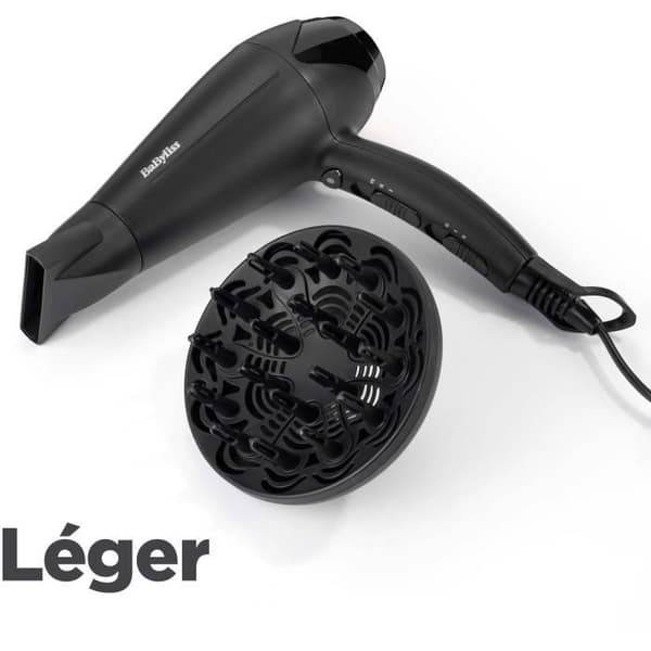Hårtørrer - BaByliss - D563DE Power Dry 2100 - Let og kompakt design