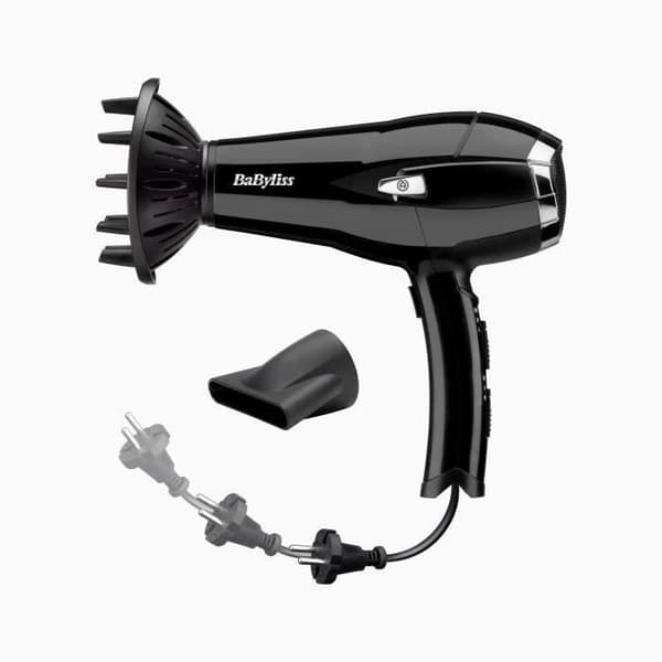 BABYLISS - Hårtork - 2000W - CordKeeper 2000 - svart - D374E Svart