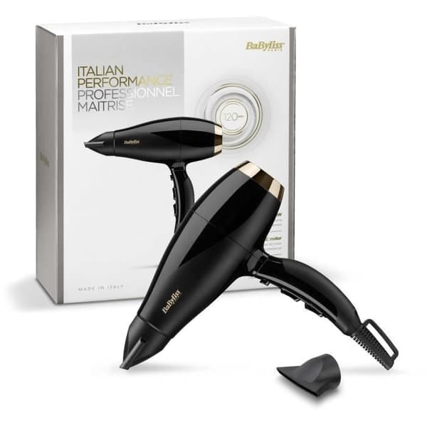 BABYLISS 6714E - Hårtork Super Pro 2300W - 3 temperaturer / 2 hastigheter - 120 km/h lufthastighet - Kalluftsknapp