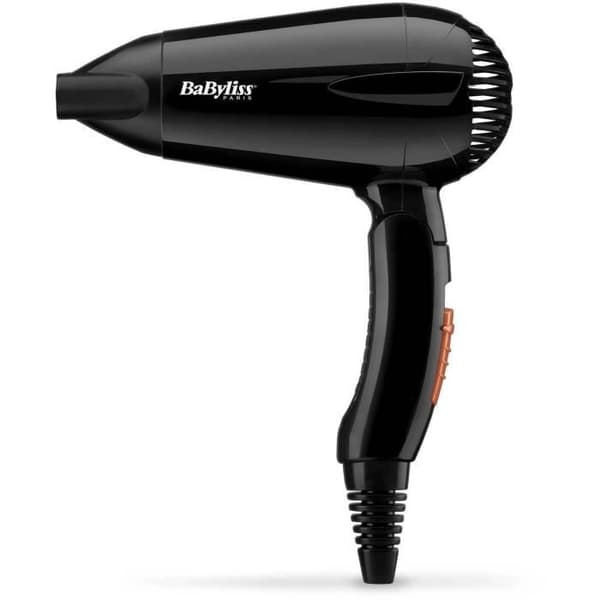 Hårtørrer - BaByliss - 5344E Travel Dry 2000 - Kompakt og letvægts med foldbart håndtag