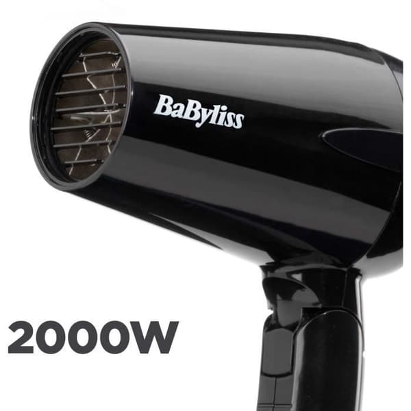 Hårtørrer - BaByliss - 5344E Travel Dry 2000 - Kompakt og letvægts med foldbart håndtag