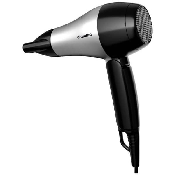 Grundig HD 2200 Resehårtork - Silver-Svart - 2200W - Luftjonisator