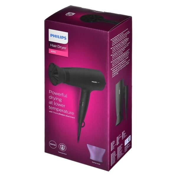 Hårtørrer Philips BHD308/10 1600 W Sort Multifarvet
