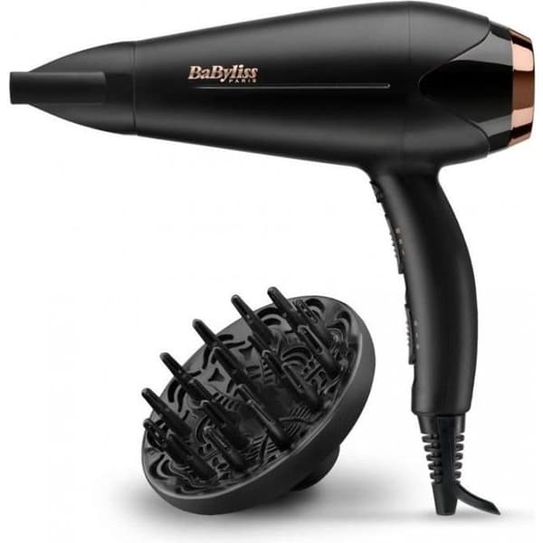 BaByliss D570DE - Turbo shine 2200W hårtork - Jonisk funktion - 3 temperaturer / 2 hastigheter - Turmalin-keramik