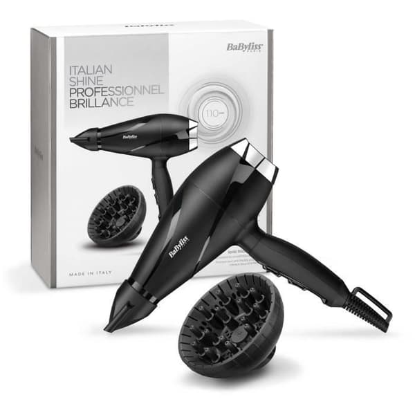 Hårtork - BaByliss - 6713DE Shine Pro 2200 - AC-motor - Tillverkad i Italien