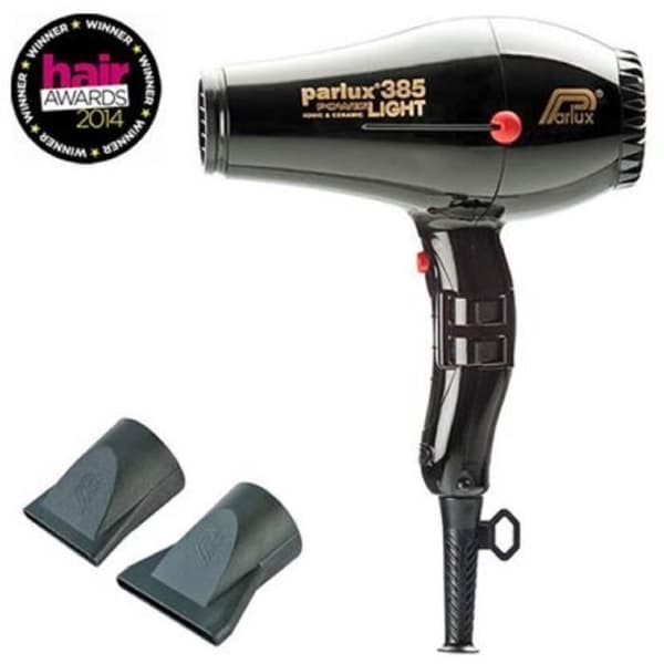 PARLUX Hårtork - 385 Power Light Jonisk och Keramik - Luftflöde 79 m/h - 2150 W - Svart