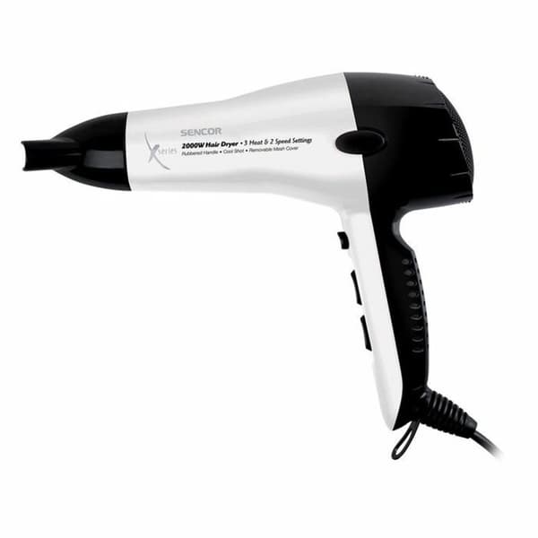 Hiustenkuivaaja Sencor Valkoinen 2000 W musta, Valkoinen