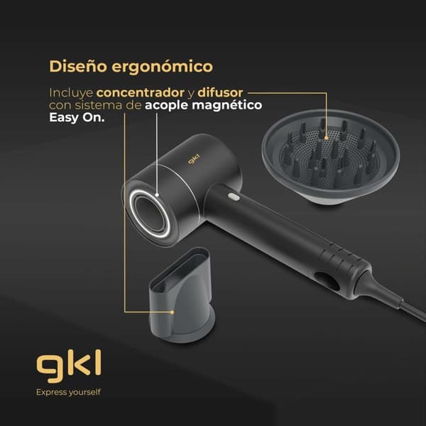 Hårtork GKL PEARLSENSE 1600 W 2200 W Vit