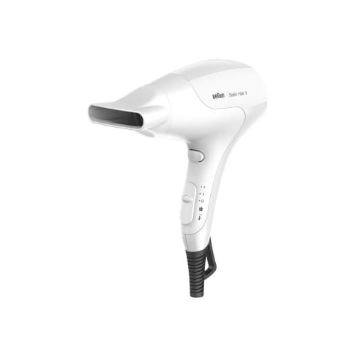 Braun Satin Hair 1 HD 180 PowerPerfection - hårtork Vit
