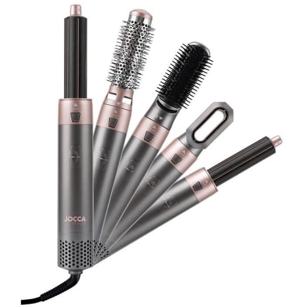 Airstyler - JOCCA - 2412 - 3 temperaturer - 5 utbytbara huvuden - 800/1000 W