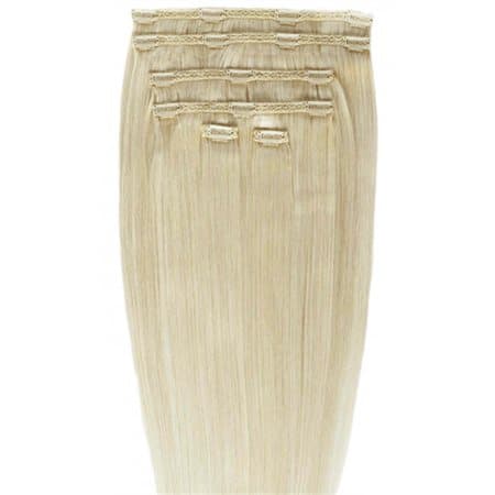 Gold24 Clip-on Hair Extensions #88 Blond 50cm - 7 dele