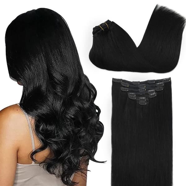 Remy Clip-on Extensions #1 Svart 40 cm