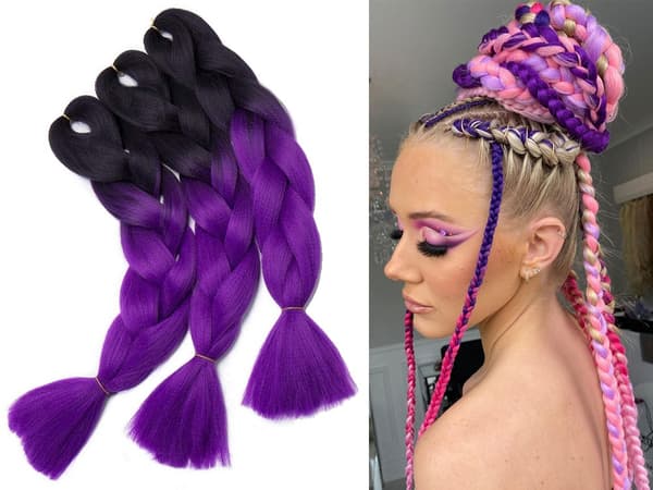 Jumbo Braid / Løshår Hårfletning - 60 cm