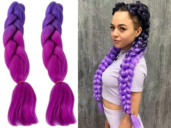 Jumbo Braid / Løshår Hårfletning - 60 cm