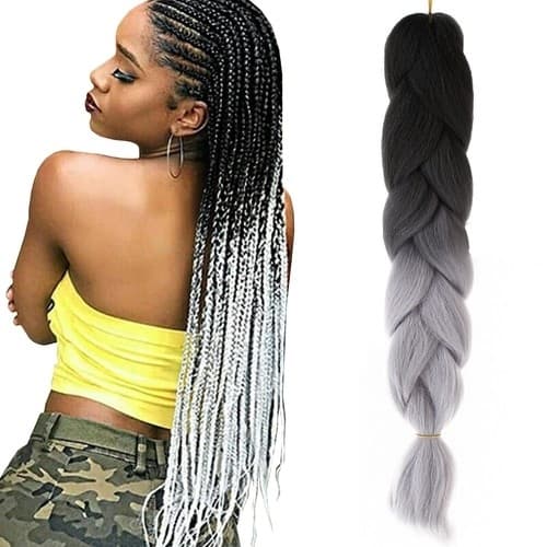 Jumbo Braid / Løshår Hårfletning - 60 cm