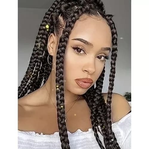 Jumbo Braid / Løshår Hårfletning - 60 cm