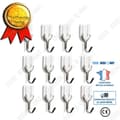 Miniatyrbild 1 av 4: TD® Mini U-formade krokar Starka självhäftande väggkrokar Sticky Hooks Hästsko väggkrokar paket med 12
