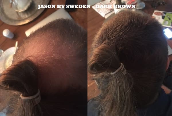 Jason By Sweden genopfyldning Hårfibre 30g - Mørkebrun