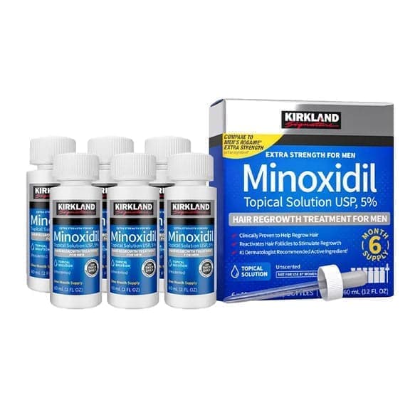 6x60ml = 360ml - Kirkland Extra Strength 5% Men Hair Regrowth 60ml Hair Loss 6x60ml = 360ml - Kirkland Extra Strength 5% Men Hair Regrowth 60ml Hair Loss