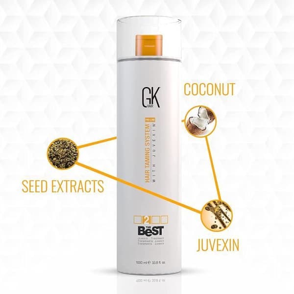 GK HAIR Global Keratin Det Bästa (1000ml/33.8 Fl Oz) Keratinbehandling för släta hår - Professionell komplessisk behandling
