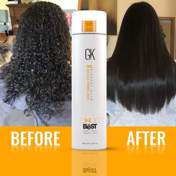 GK HAIR Global Keratin Det Bästa (1000ml/33.8 Fl Oz) Keratinbehandling för släta hår - Professionell komplessisk behandling
