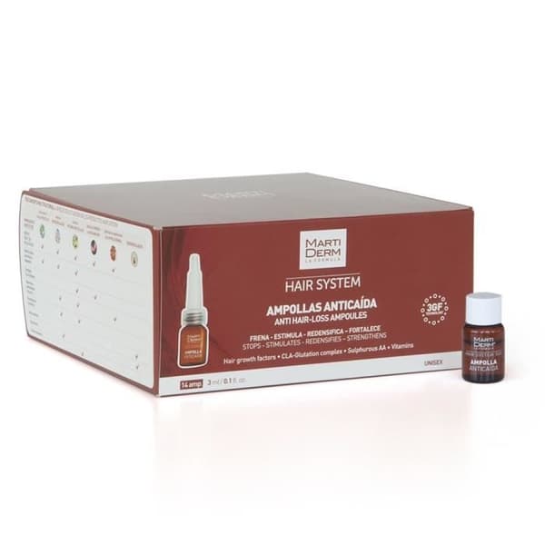 MartiDerm Hair Anti-Hair Loss System 14 ampuller