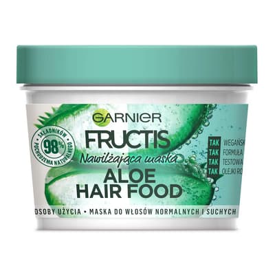 Garnier Fructis Hår Mad Aloe Vera Hydrating fugtgivende maske til tør og normalt hår 390ml