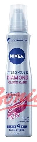 Nivea Hair Care Styling Foam Hair Care Diamond Gloss 150ml