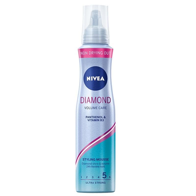 Nivea Hair Care Styling Foam Hair Care Diamond Volume ultra strong 150ml
