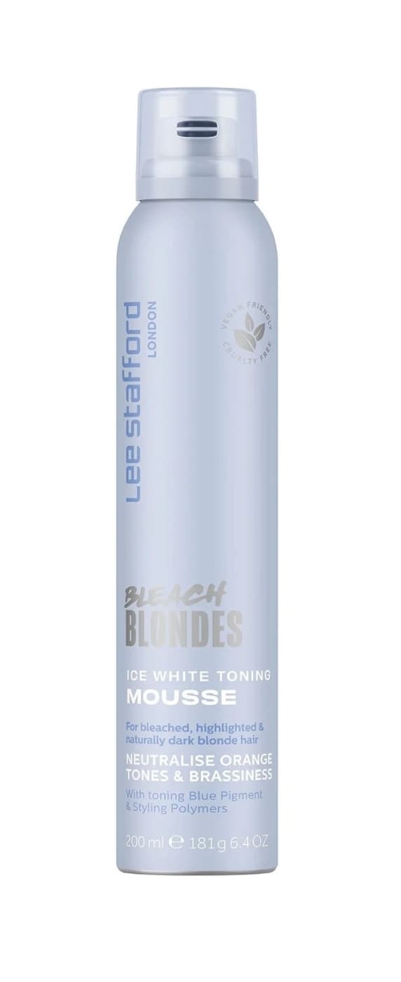 Lee Stafford Bleach Blondes Ice White Toning Mousse 200 ml