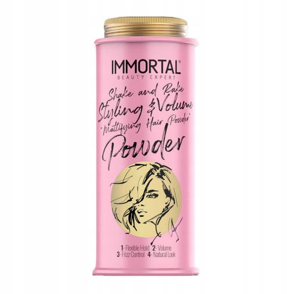 IMMORTAL Muotoilu- ja volyymijauhe hiuksille - 20 g
