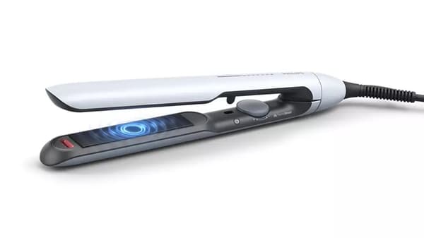 Hair Straightener Philips 5000 series BHS520/00 Warm Black, White 1.8 m Sort, Hvid