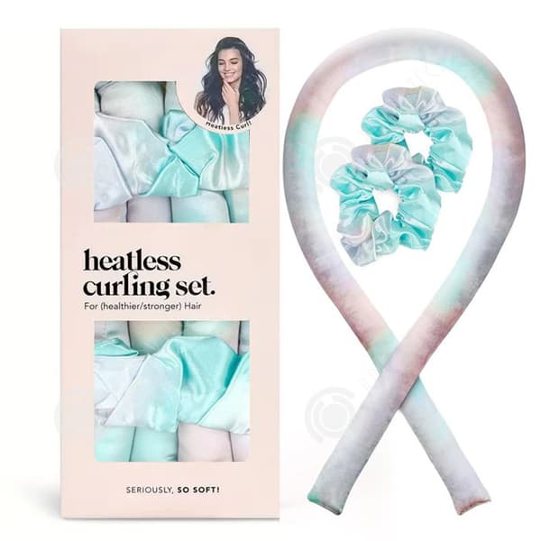 INN Heatless Curl Satin Heatless Hair Curler Set för långt hår Anti-halk Silk Curl Curlers Hårstylingsats