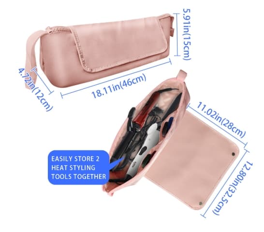 Organizer Bag Tote Travel Anti Hot Desk Pad Bag Curling Iron Hair Dryer Bag