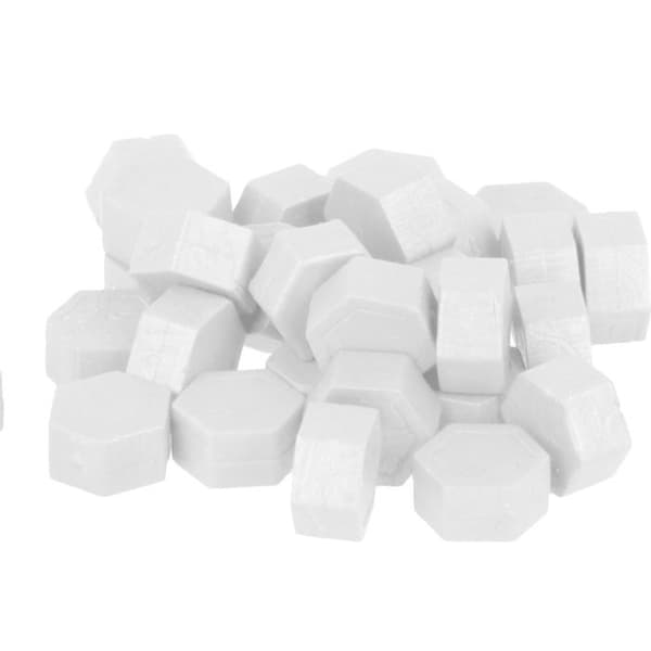 Hexagonala vaxpärlor 30g - Vit