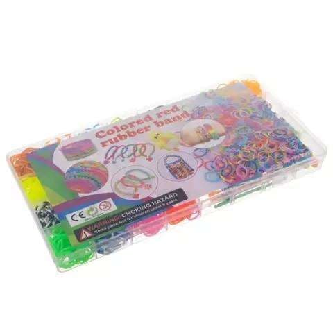DIY - Vævebånd - 1500 stk - Gummibåndsæt -