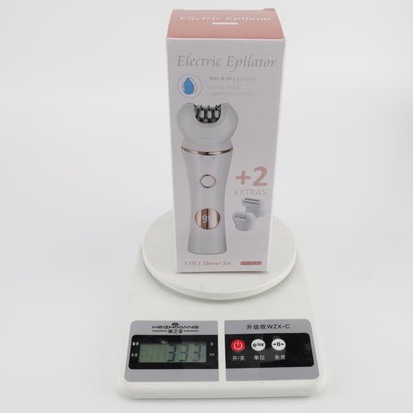 INF 3-i-1 plejesæt - barbermaskine, epilator og fodfil 0