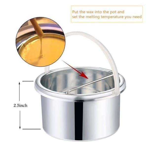 Wax Warmer Professional Kit 500ml, Wax Warmer för vaxning av hårborttagning, 20 st vaxspadar, 4 paket hårdvaxbönor