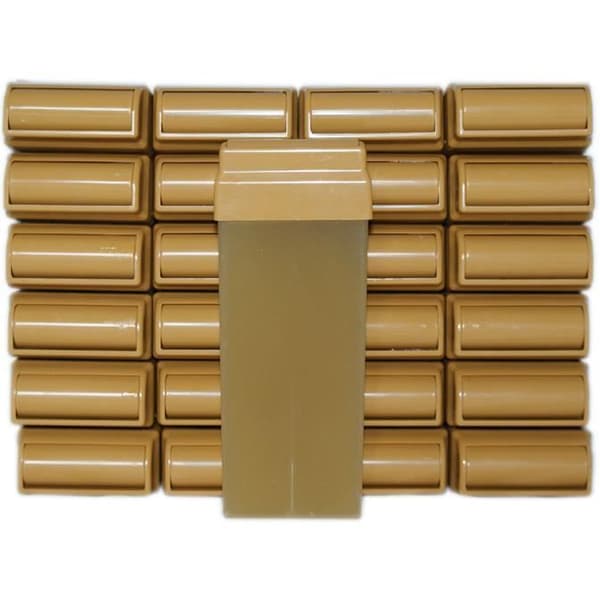 Lot Of 24Roll - Honey Disposable Wax On för hårborttagning, med Wheel Large Model för ben, armhålor och kropp.