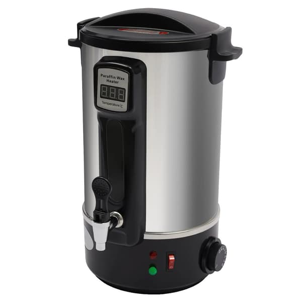 Candle Making Wax Melter, 12L Kapacitet, Justerbar Temperatur 30°C - 100°C,Sølv