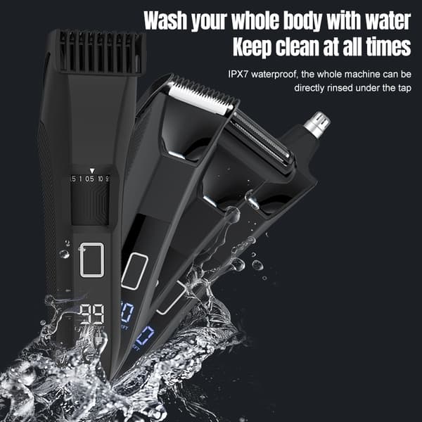 INF 4-i-1 Grooming Kit för män: Elektrisk rakapparat och trimmer