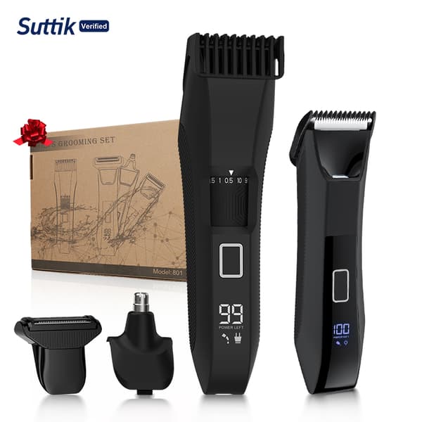 INF 4-i-1 Grooming Kit för män: Elektrisk rakapparat och trimmer