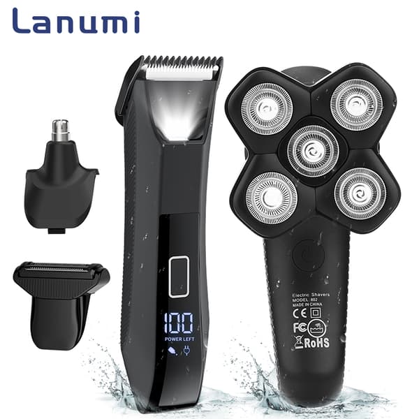INF 4-i-1 Grooming Kit til Mænd - Hårtrimmer & Shaversæt
