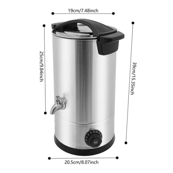 Skønhedsvoks Smelteovn, 1200W Effekt, 10L Kapacitet,Sølv 10L
